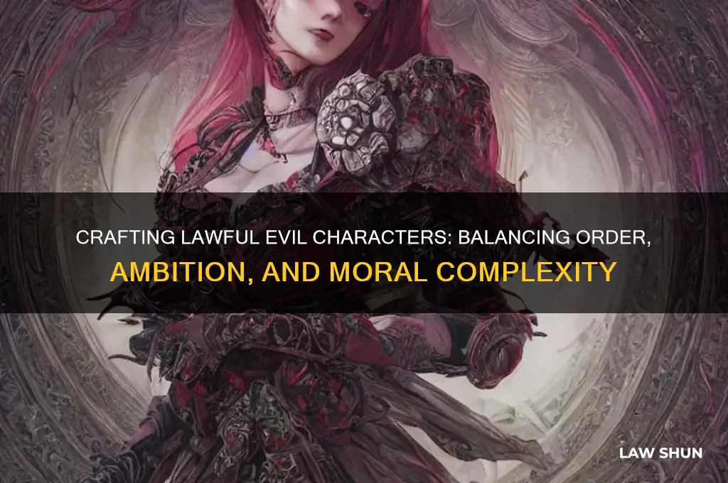 how to write a lawful evil character