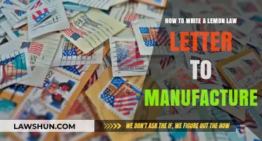 Crafting a Lemon Law Letter: Essential Steps to Demand Manufacturer Action