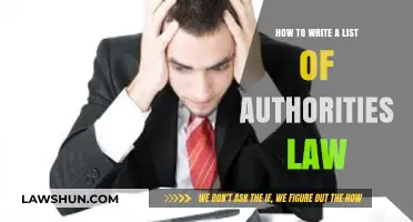 Mastering Legal Citations: Crafting a Comprehensive List of Authorities