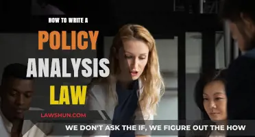 Crafting Effective Policy Analysis Law: A Comprehensive Guide for Legal Professionals