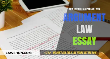 Mastering the Art of Presenting Legal Arguments in Law Essays