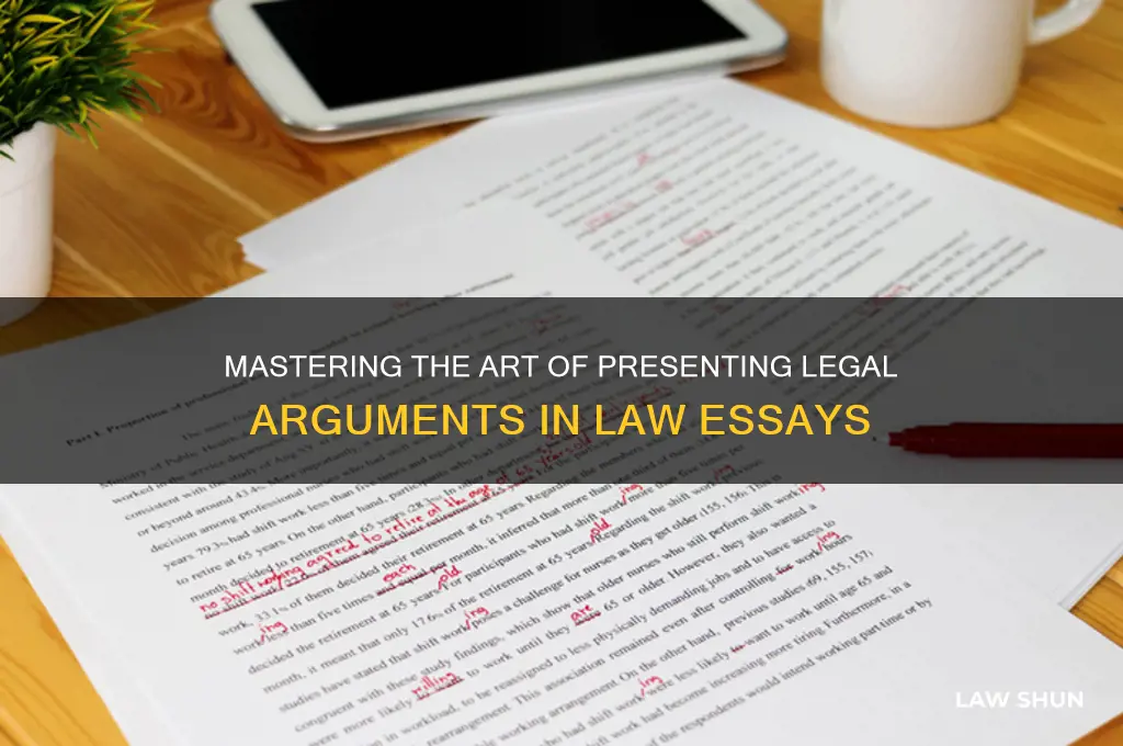 how to write a present you argument law essay