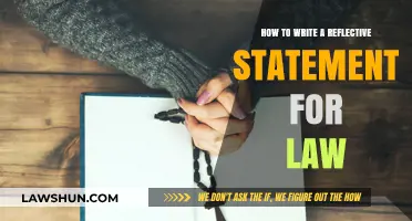 Mastering Reflective Writing: Crafting Impactful Law Statements Effectively