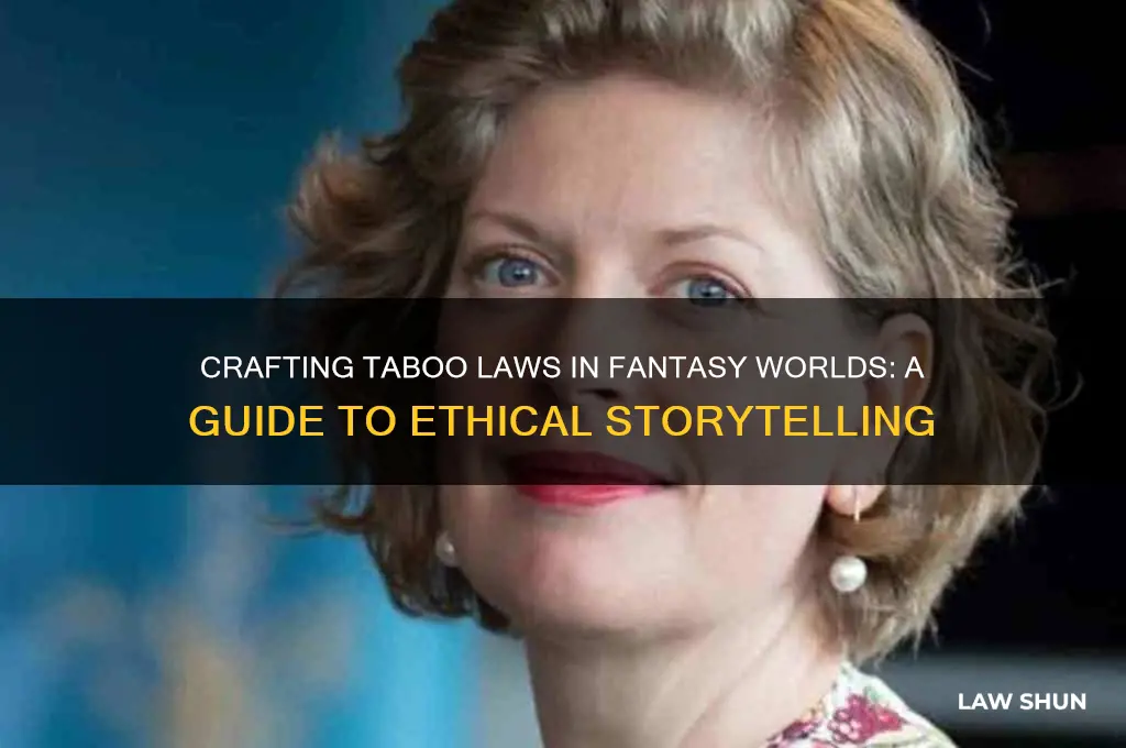 how to write a taboo into a fantasy law