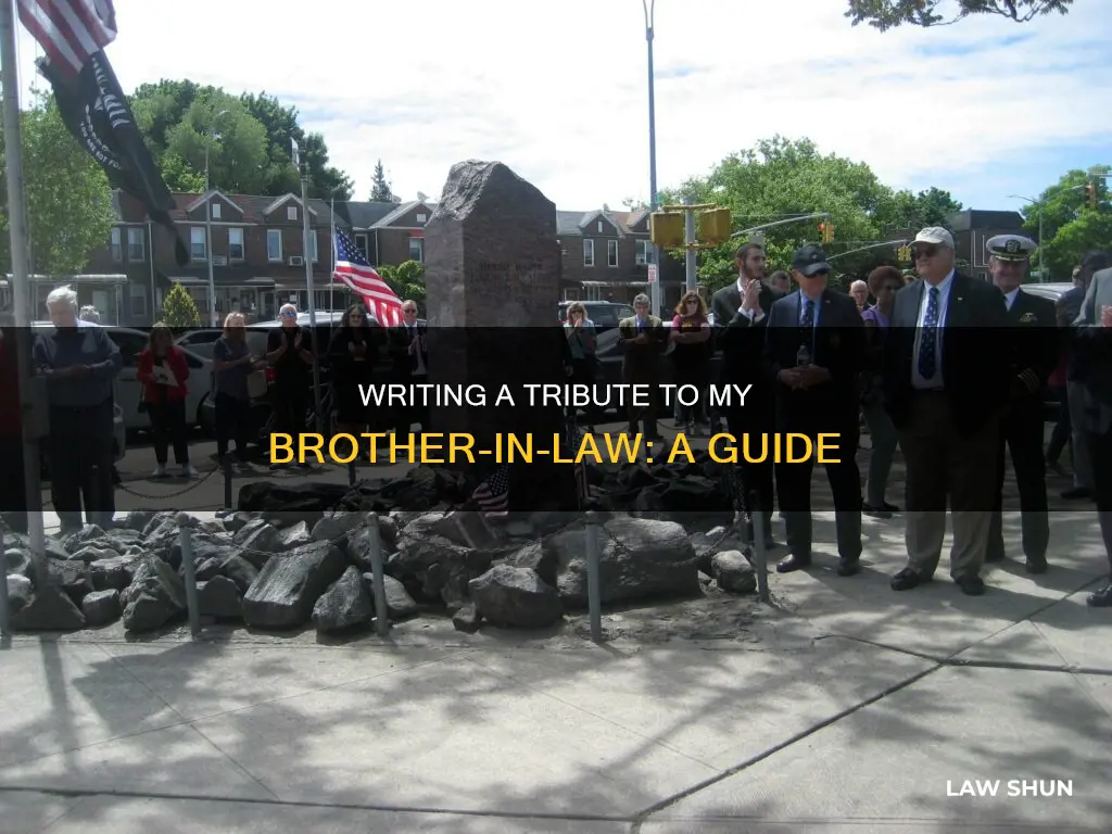 how to write a tribute to my brother in law
