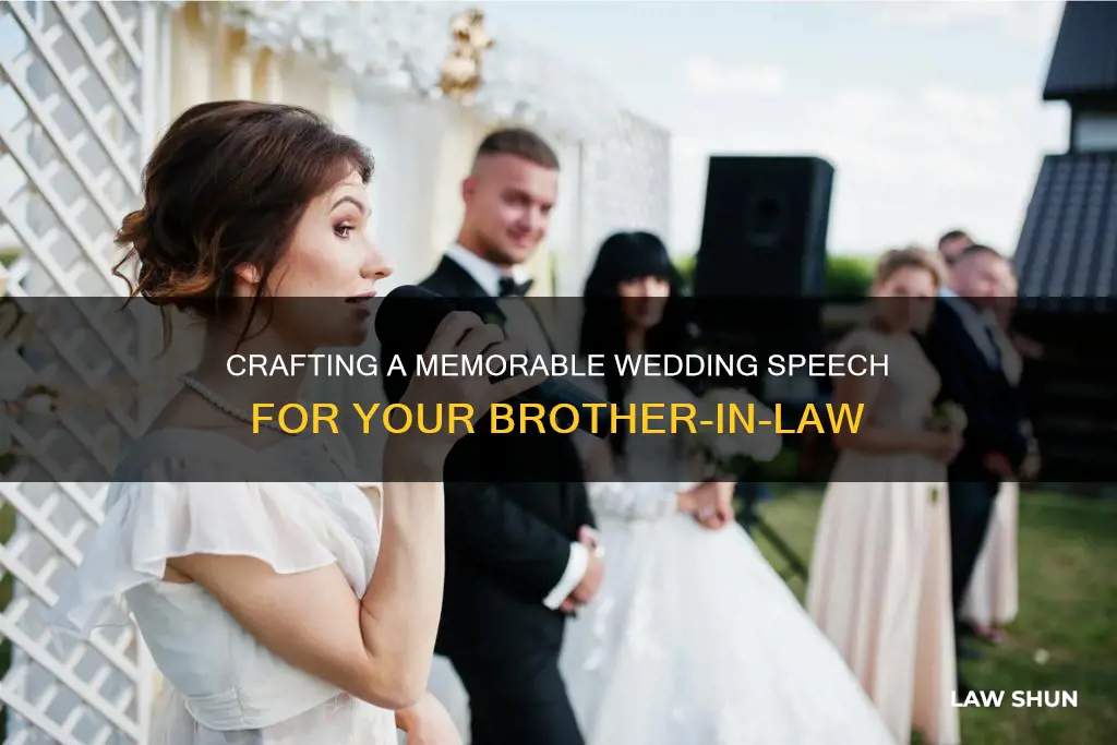 how to write a wedding speech for brother in law