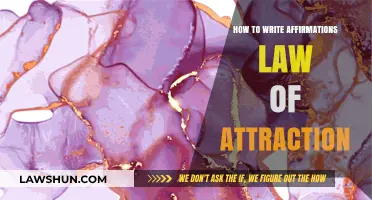 Mastering Affirmations: Unlock Law of Attraction Power with Positive Writing