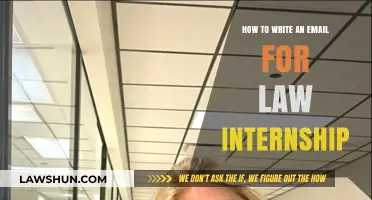 Crafting a Winning Law Internship Email: Tips and Best Practices