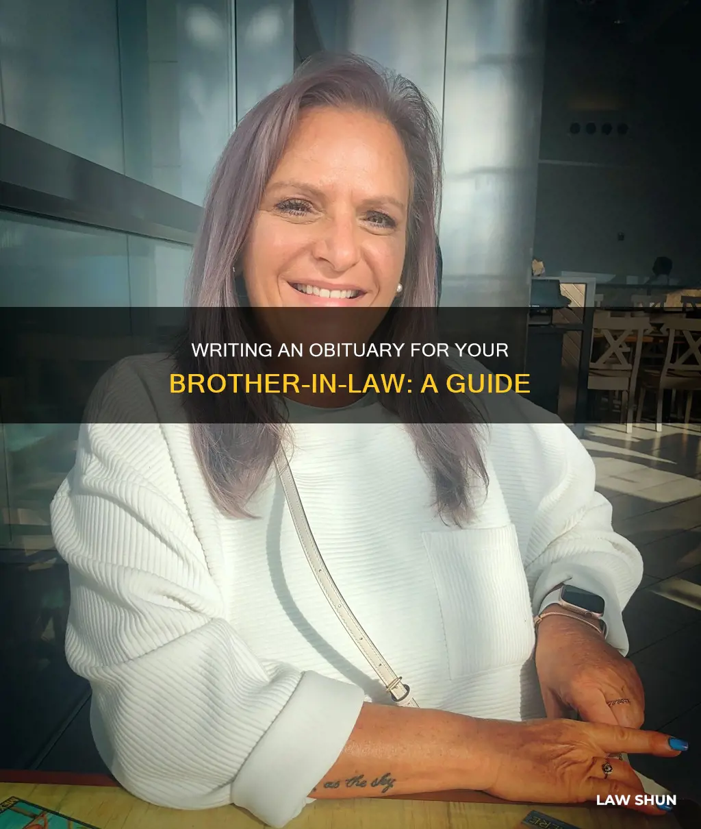 how to write an obituary for your brother in law