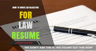 Crafting a Powerful Objective for Your Law Resume: Tips and Examples