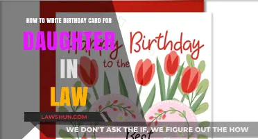 Crafting the Perfect Birthday Card for Your Cherished Daughter-in-Law