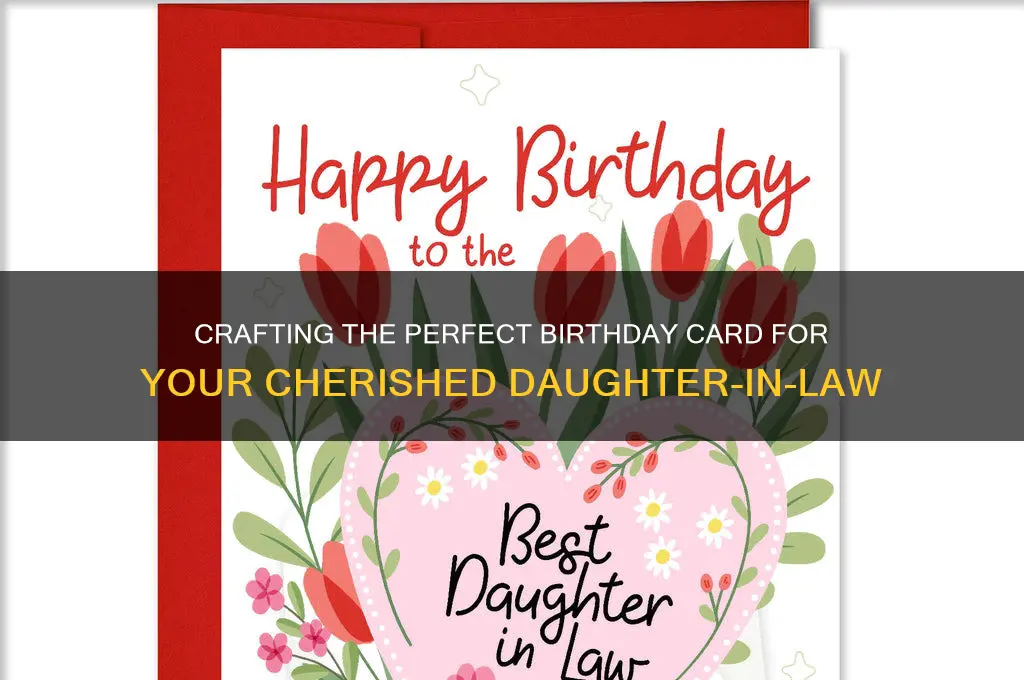 how to write birthday card for daughter in law