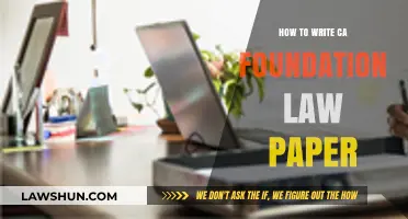 Mastering CA Foundation Law Paper: Essential Tips for Effective Writing