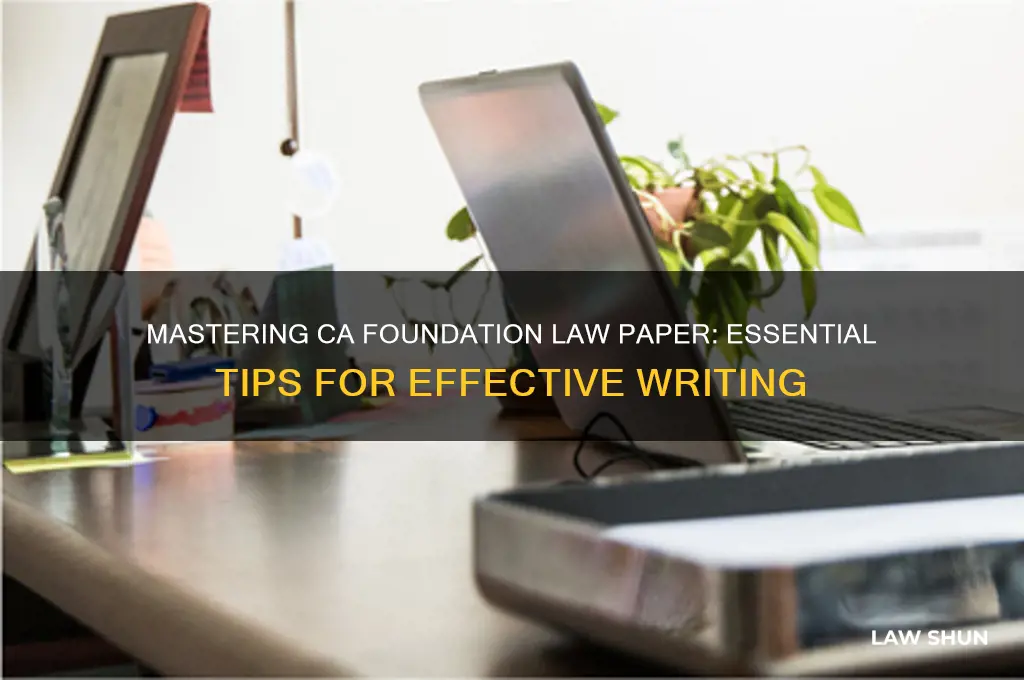 how to write ca foundation law paper
