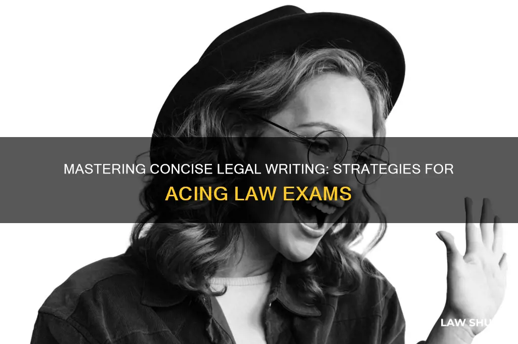 how to write cocisely law exam
