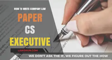Mastering Company Law Paper: CS Executive Writing Tips & Strategies