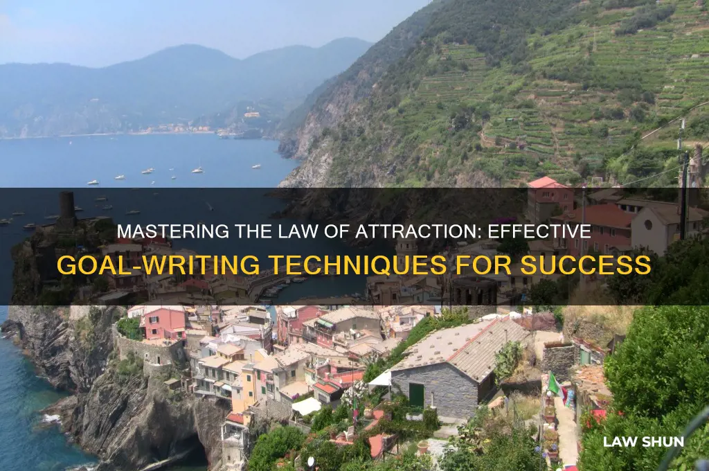 how to write down goals law of attraction