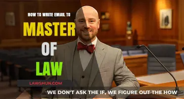 Crafting a Compelling Email to Secure Your Master of Law Admission