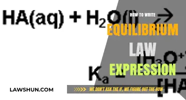 Mastering Equilibrium Law Expressions: A Step-by-Step Guide to Writing
