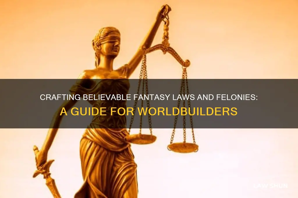 how to write fantasy laws and felonies