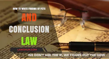 Mastering Legal Writing: Crafting Findings of Fact and Conclusions of Law