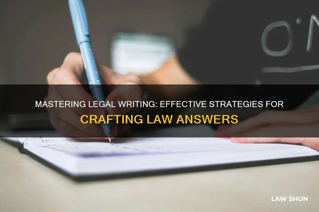 how to write law answers