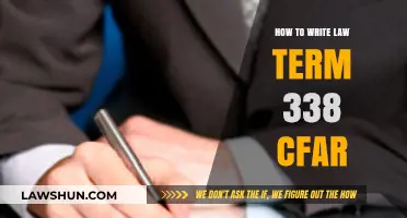 Mastering Legal Writing: Crafting Effective Law Term 338 CFAR Papers