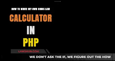 Build Your Own PHP Ohm's Law Calculator: A Step-by-Step Guide