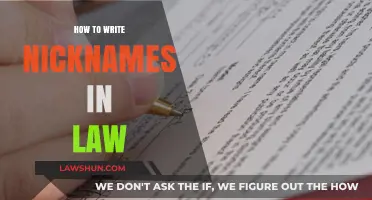 Legal Nickname Writing: Best Practices for Clarity and Professionalism in Law