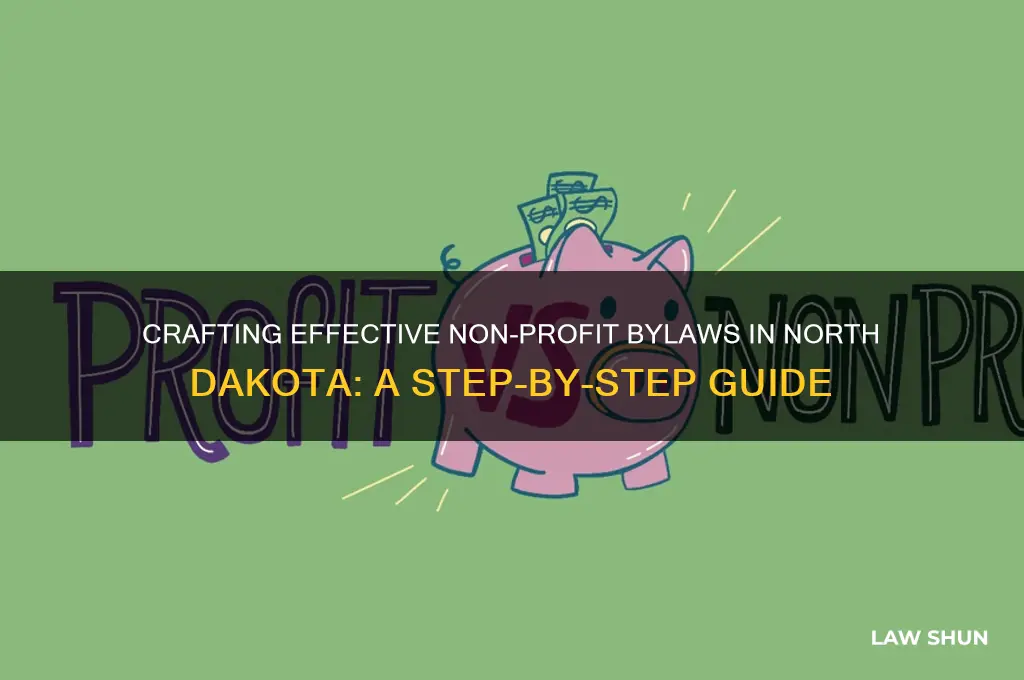 how to write north dakot non-profit by-laws