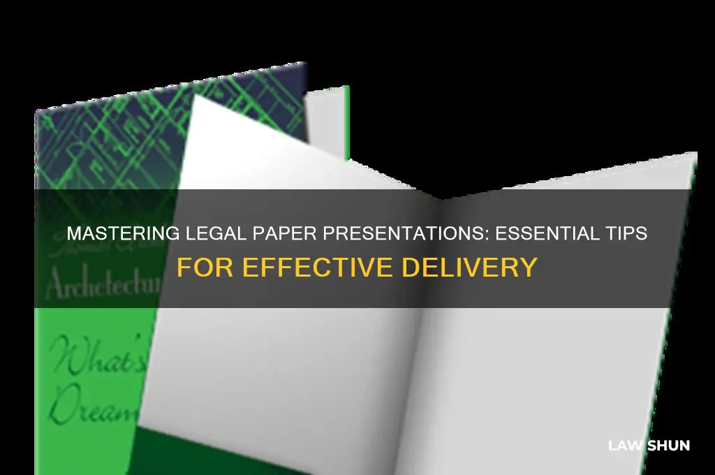 how to write paper presentation in law