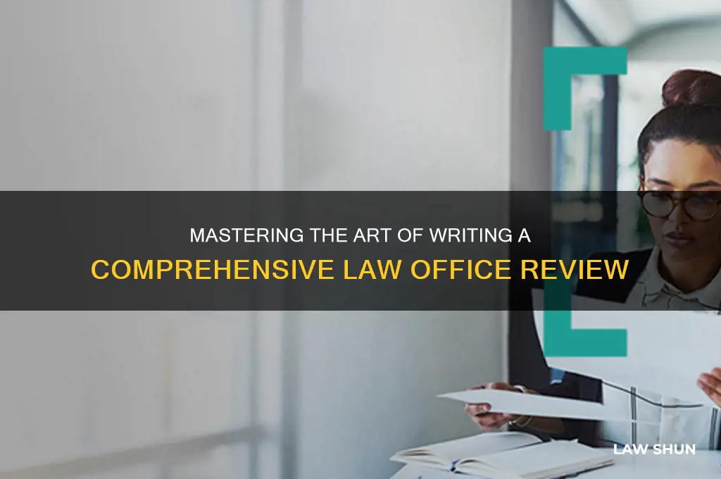 how to write review of law office