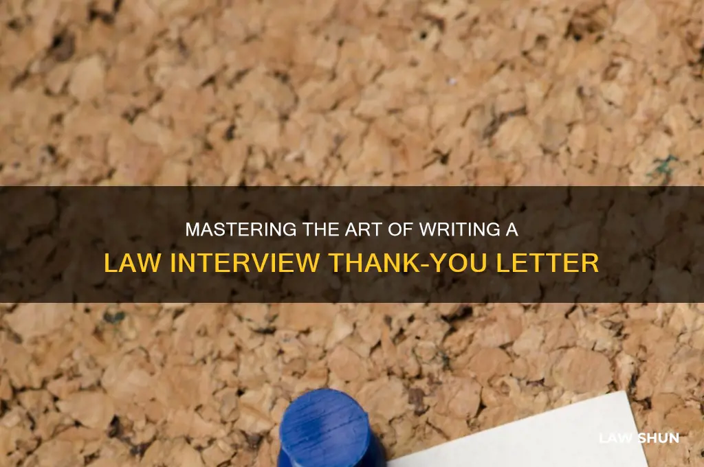 how to write thakns for interview letter law