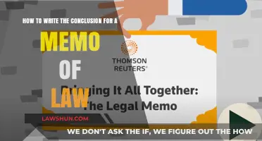 Mastering Legal Memos: Crafting a Compelling Conclusion for Law Memos