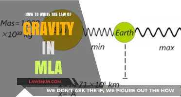 Mastering MLA: Crafting the Law of Gravity in Academic Format
