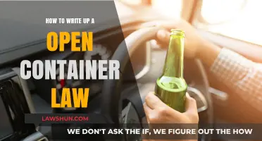Mastering Open Container Laws: A Comprehensive Guide to Crafting Legislation