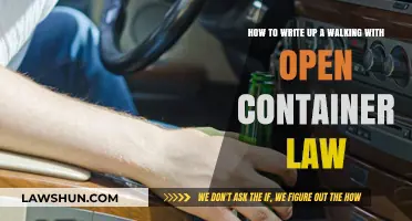 Understanding Open Container Laws: Tips for Writing a Walking Ordinance