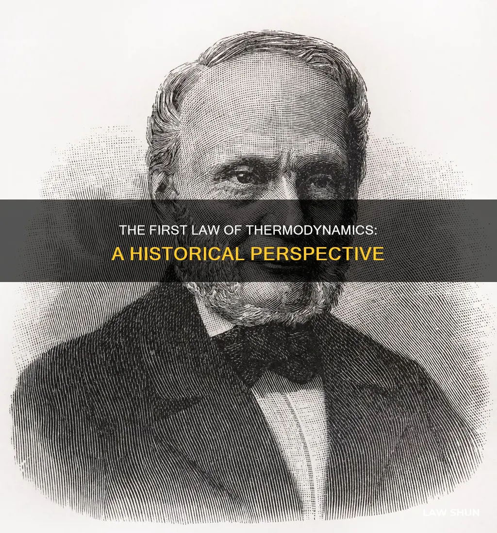 how was the first law of thermodynamics discovered