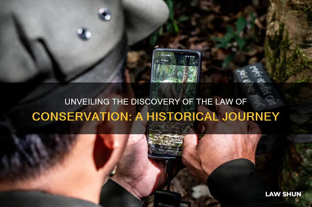 how was the law of conservation discovered