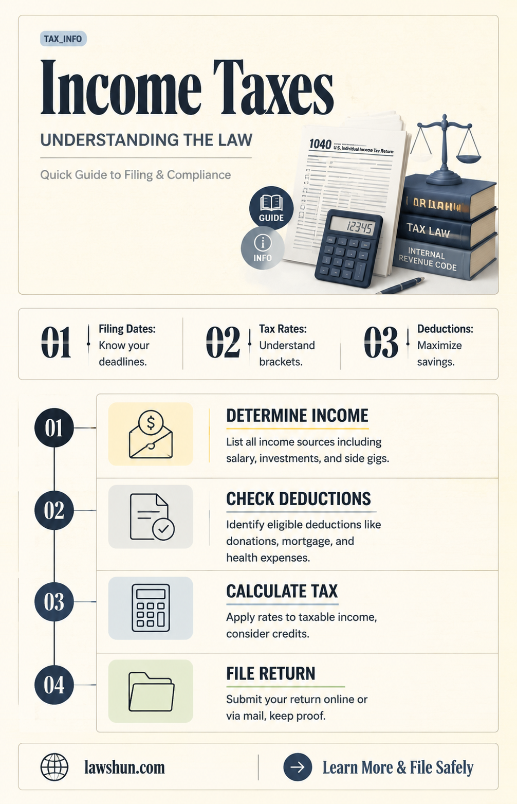 are income taxes the law