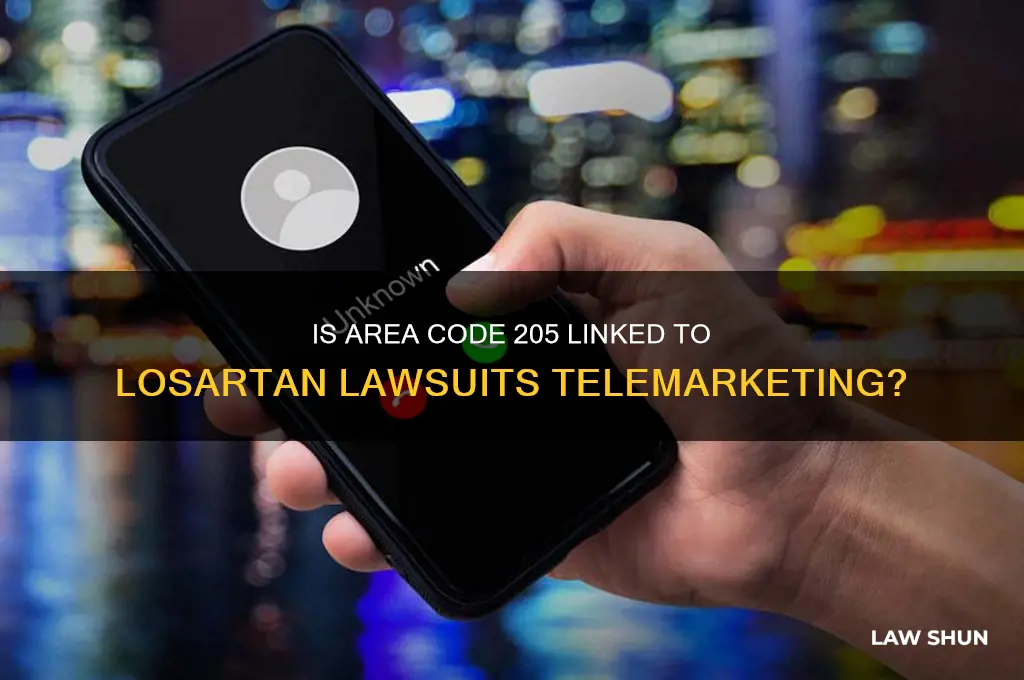 is 205 area code a telemarketer for losarton law suits