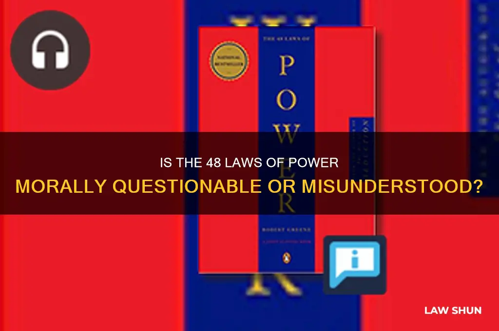 is 48 laws of power evil