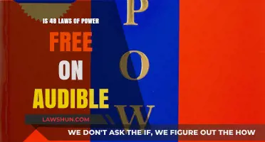 Is 48 Laws of Power Available for Free on Audible?