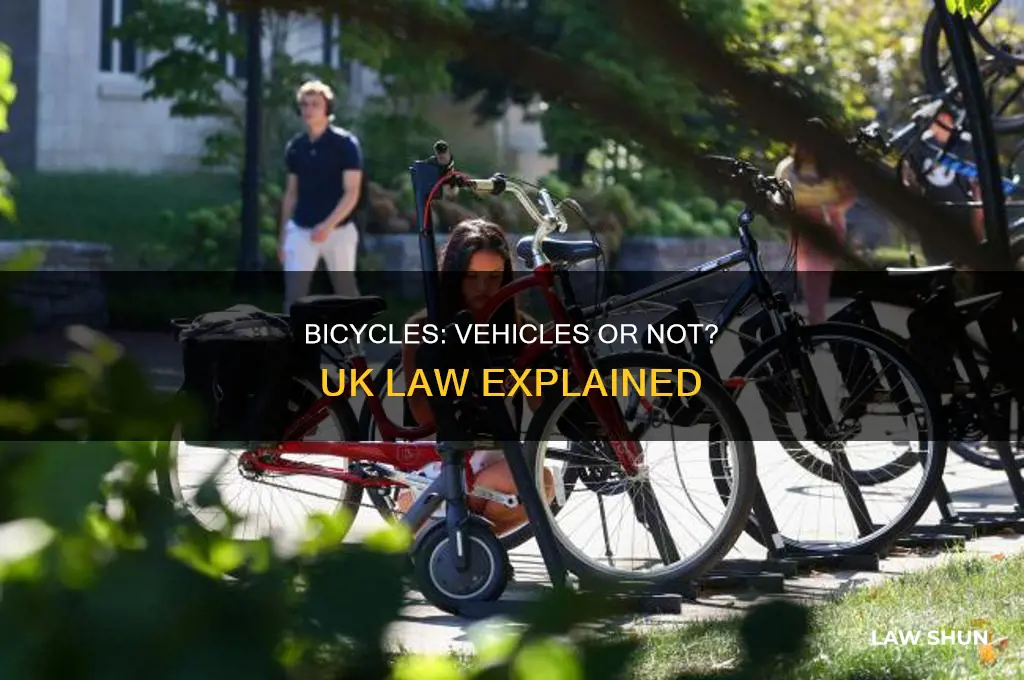 is a bicycle a vehicle in uk law