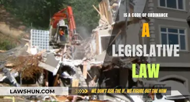 Understanding Codes of Ordinance: Are They Considered Legislative Law?