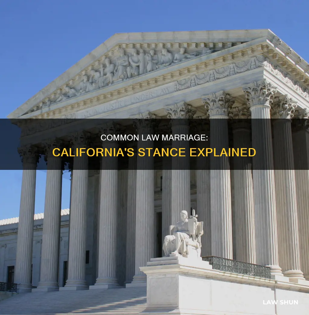is a common law marriage recognized in california