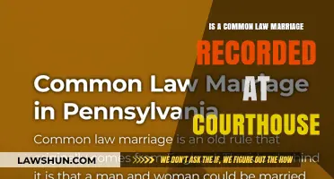 Common-Law Marriage: Courthouse Records
