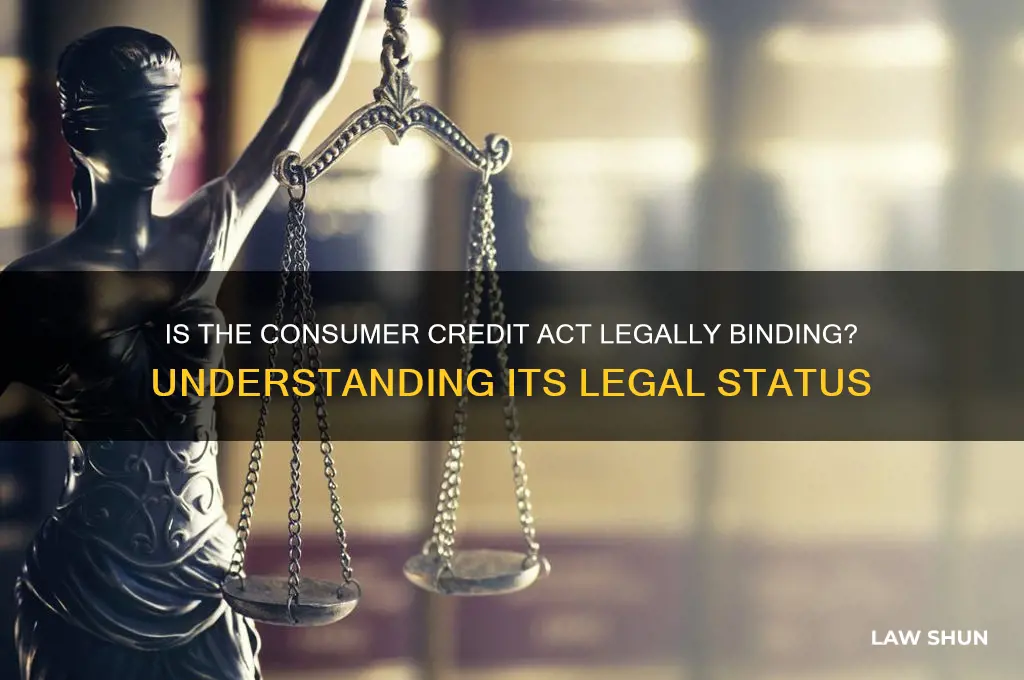 is a consumer credit act considered a law