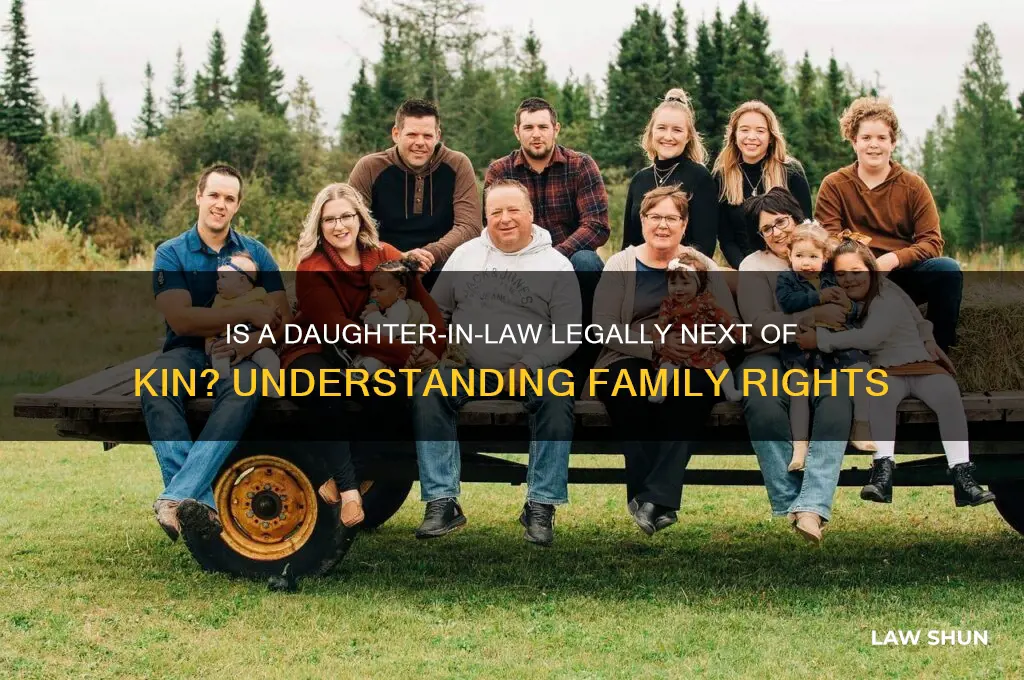 is a daughter in law considered next of kin