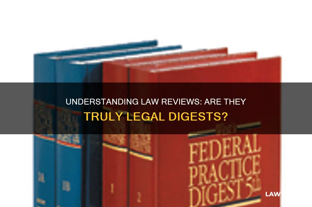 is a law review a digest